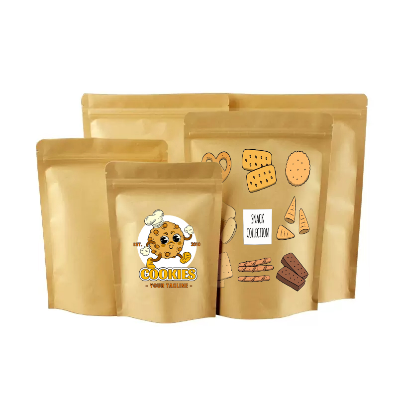 Custom LOGO Brown Kraft Paper  - Logo Food Snack 评论和价格