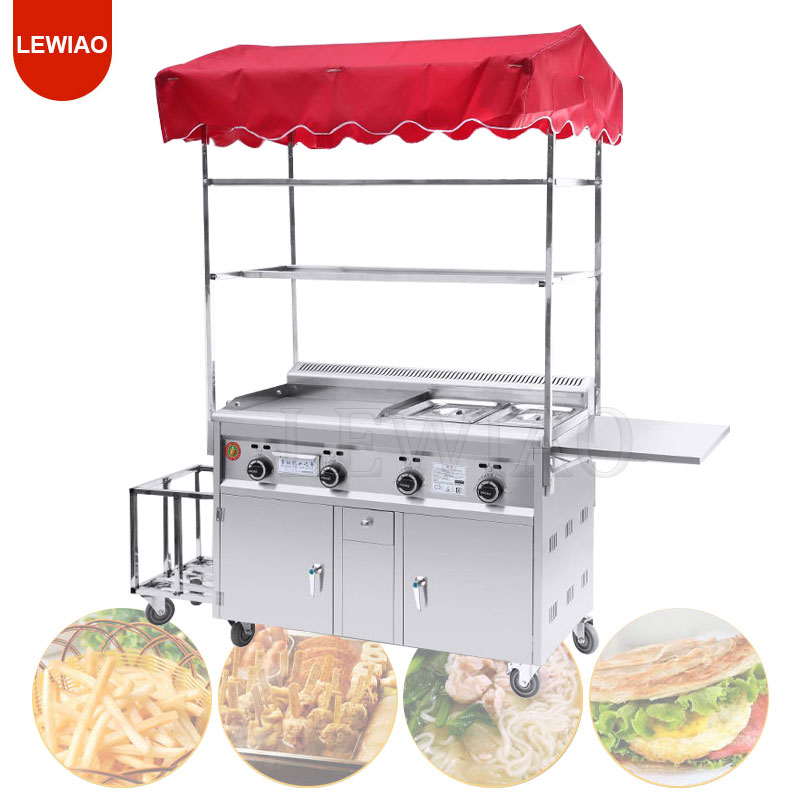 Mobile Food Cart Trailer Stain - Food Snacks Catering 评论和价格