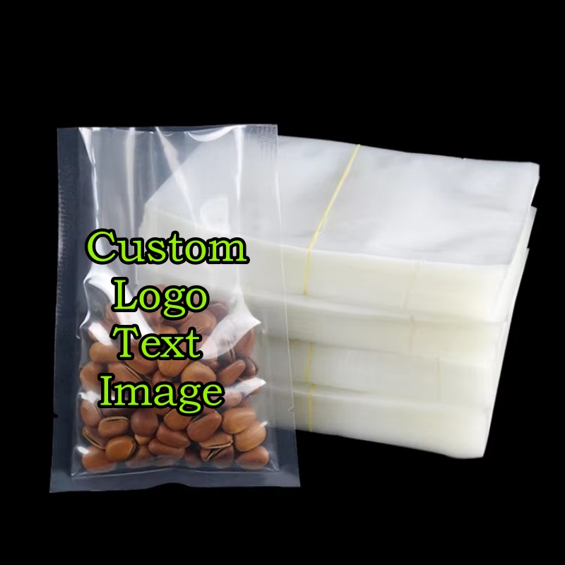 100PCS Open Top Clear Vacuum P - Logo Food Snack 评论和价格