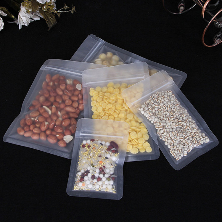 100PCS Frosted Plastic Ziplock - Logo Food Snack 评论和价格