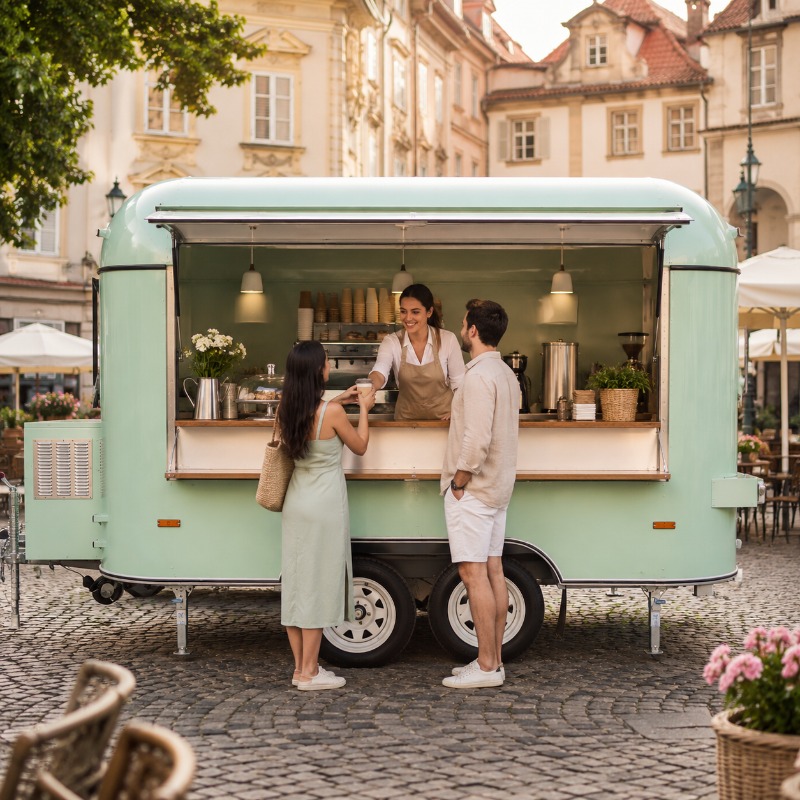 Food Truck Trailer Street Cate - Food Snacks Catering 评论和价格