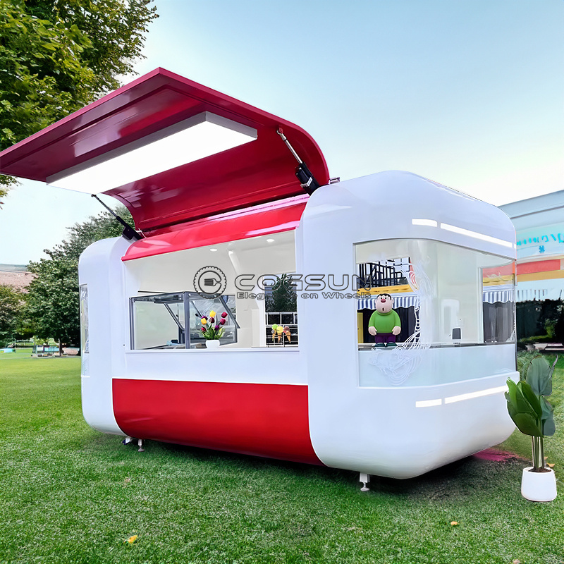Street Mobile Food Trailer Piz - Food Snacks Catering 评论和价格