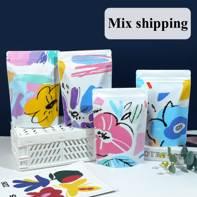 100PCS Aluminum Foil Stand-up  - Logo Food Snack 评论和价格